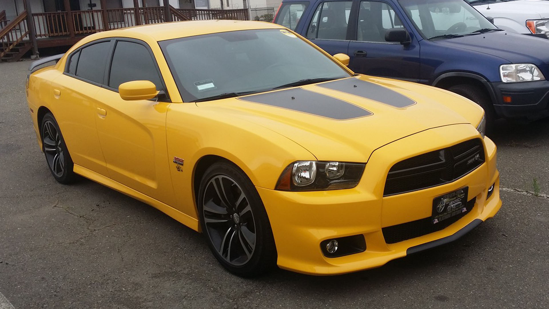 2012 Yellow Dodge Charger Super Bee SRT8 picture, mods, upgrades