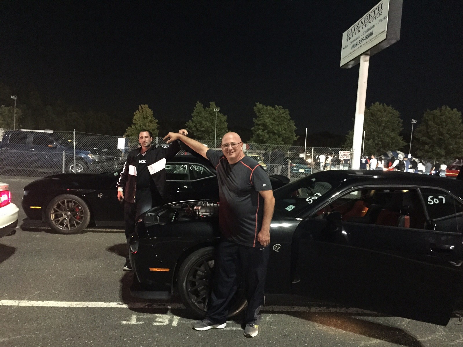 Black 2015 Dodge Challenger Hellcat Nitrous