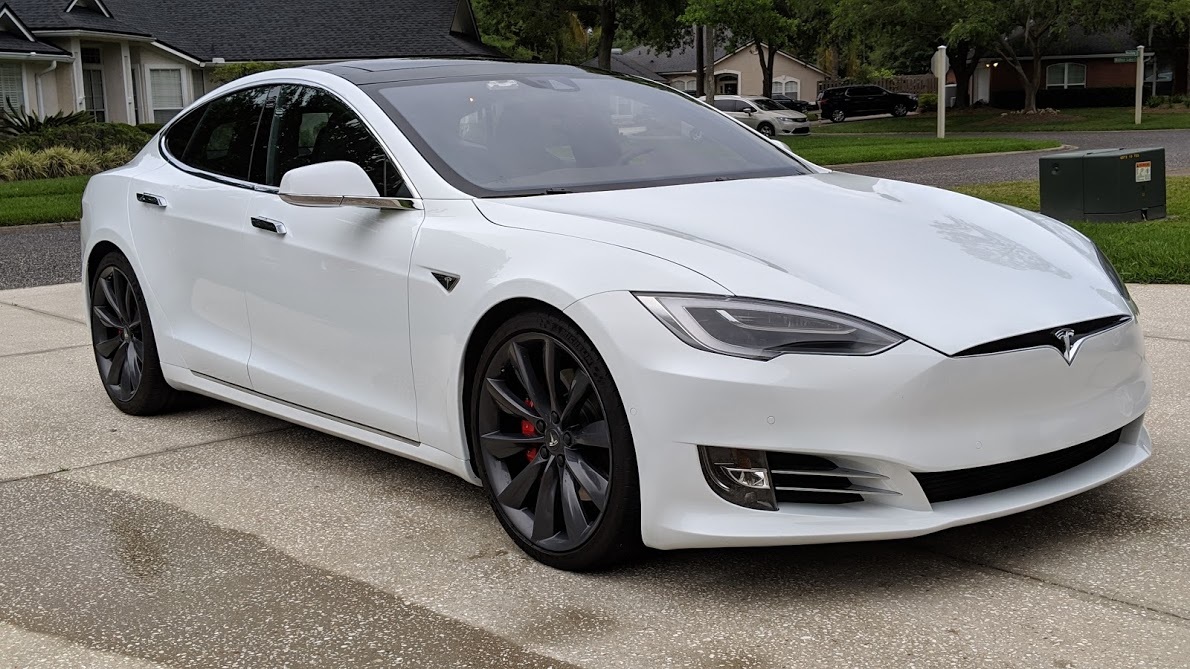 White 2016 Tesla Model S P90DL V3