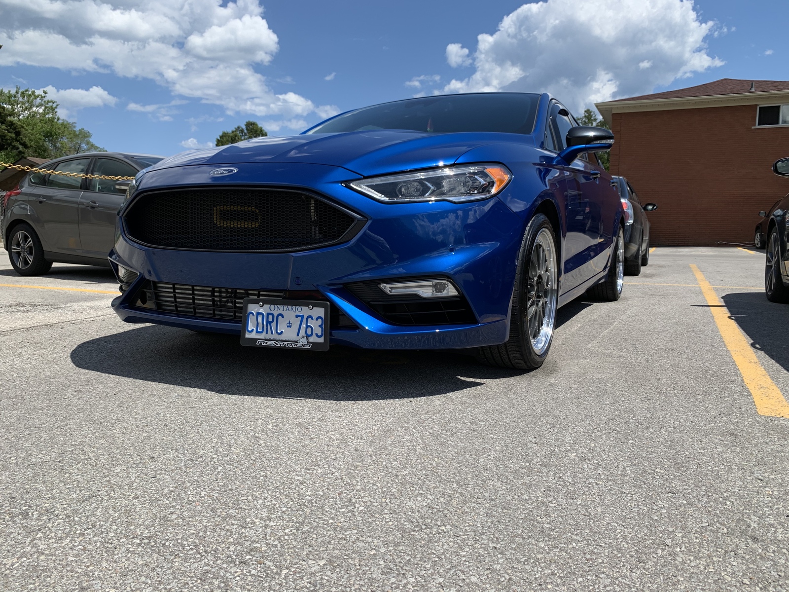 2018 Lightning blue Ford Fusion Sport picture, mods, upgrades