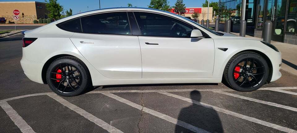 2021 White Tesla Model 3 Performance picture, mods, upgrades