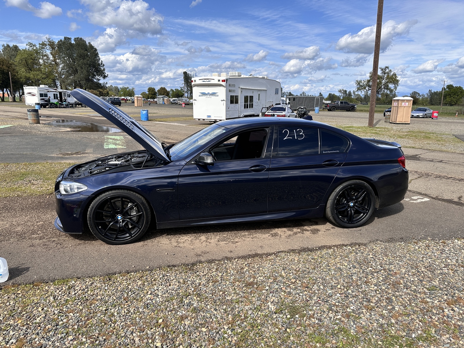 Imperial Blue 2015 BMW 550i 