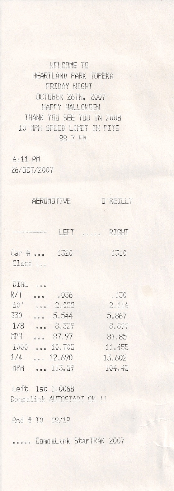 1999  Chevrolet Camaro Z28 Timeslip Scan