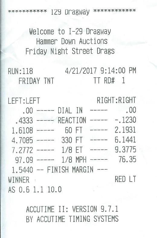Ford Mustang Shelby-GT500 Timeslip Scan