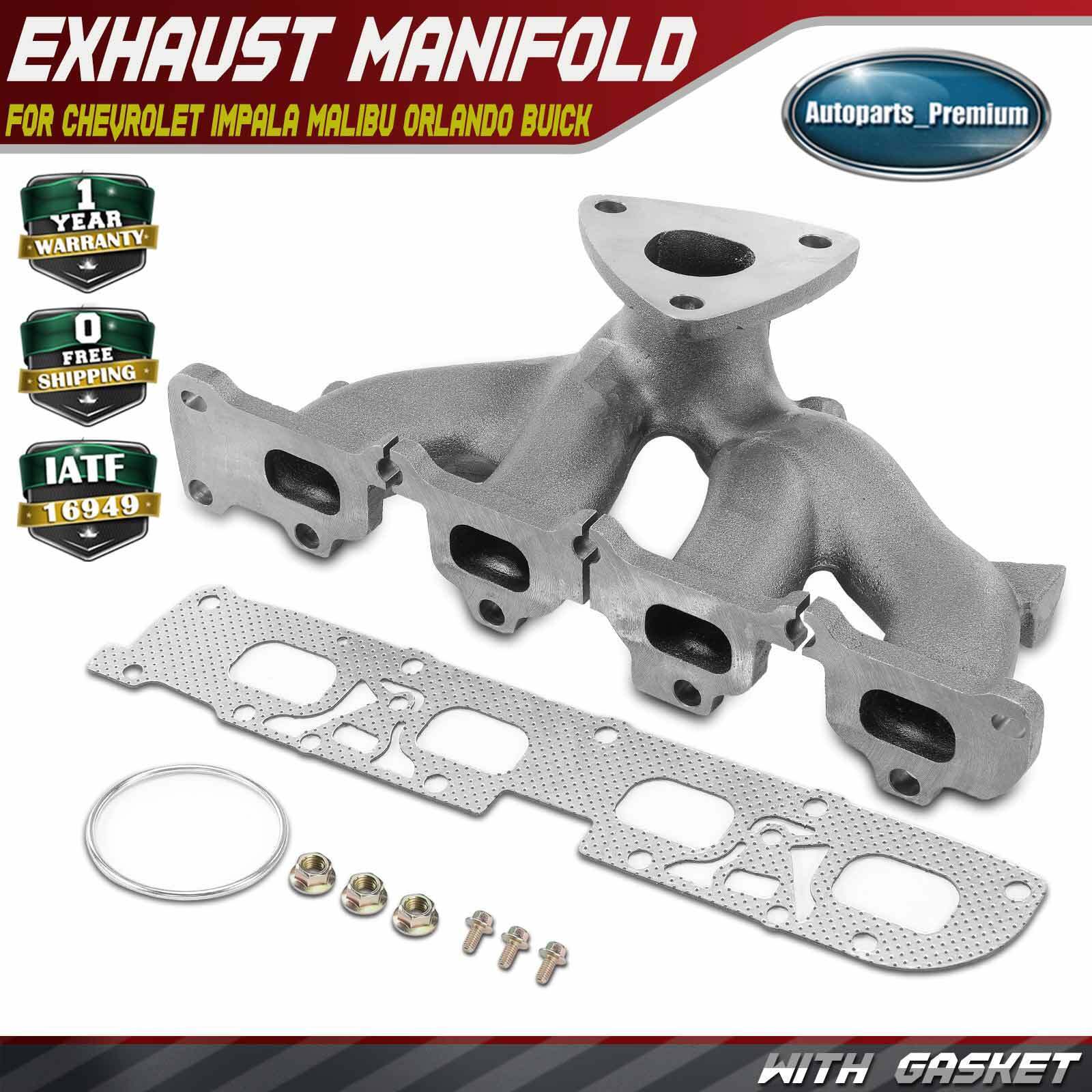 Exhaust Manifold w/ Gasket Kit for Chevrolet Impala Malibu Orlando Buick Saturn