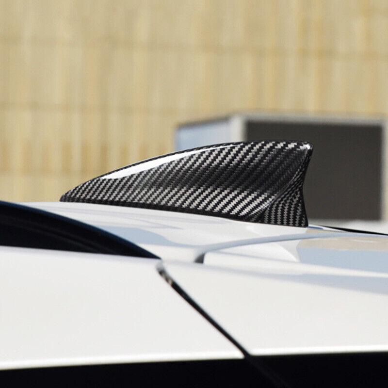 Real Carbon Fiber Antenna Roof Shark Fin Cap Cover For 16-21 Chevrolet Camaro