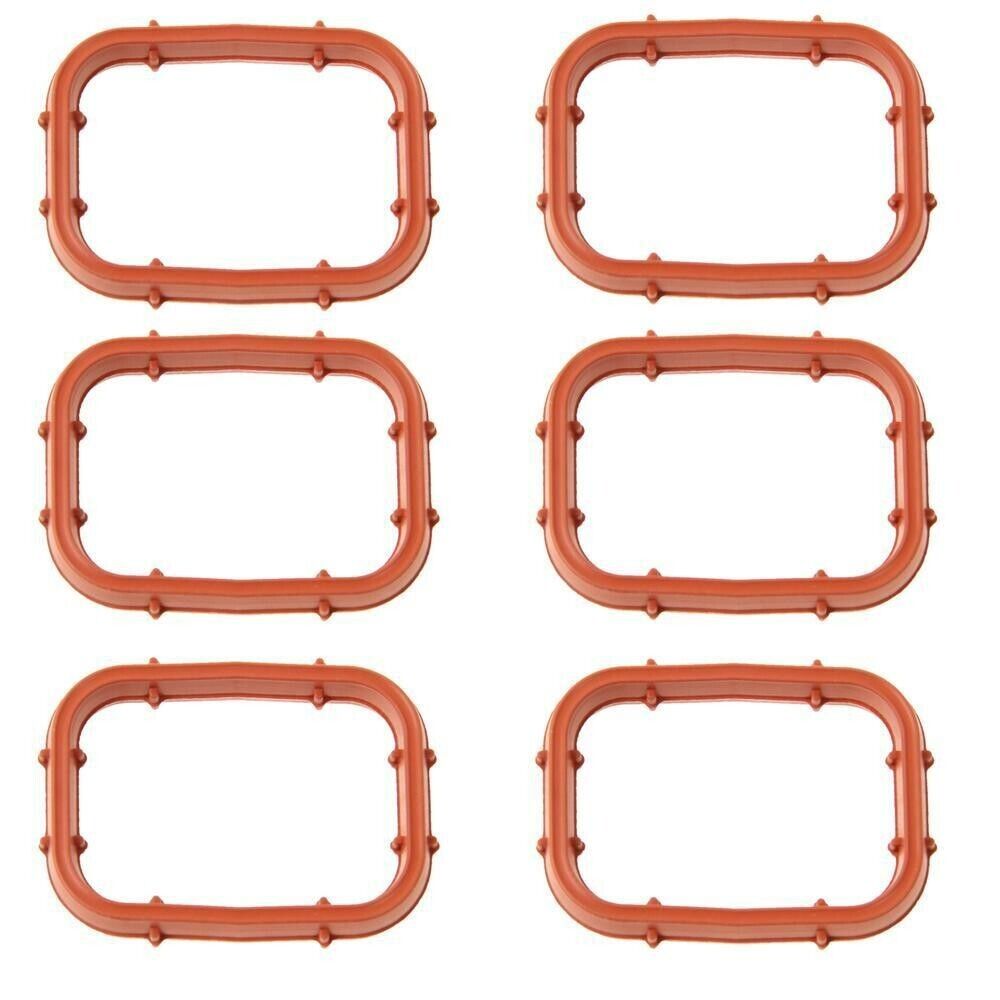 Elring Set of 6 Engine Intake Manifold Gaskets For BMW E70 X5 E90 335d 3.0L L6