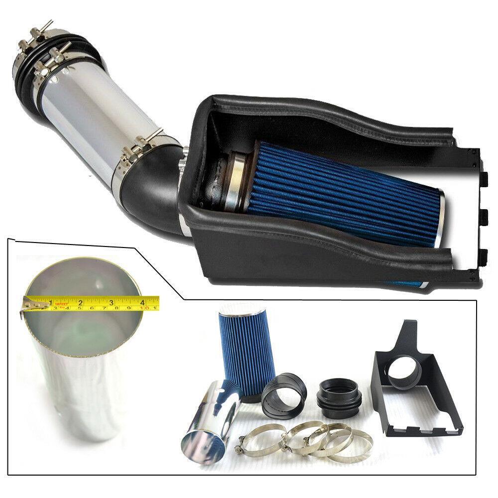 Heat Shield Cold Air Intake + Blue Filter for 99-03 Ford F-250 Super Duty 7.3L