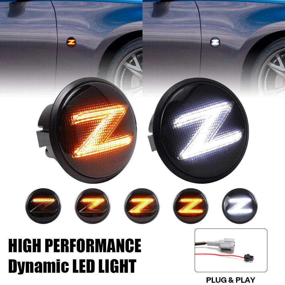 For 2003-2009 Nissan 350z Z33 370Z Z34 09-20 LED Side Marker Turn Signal Light