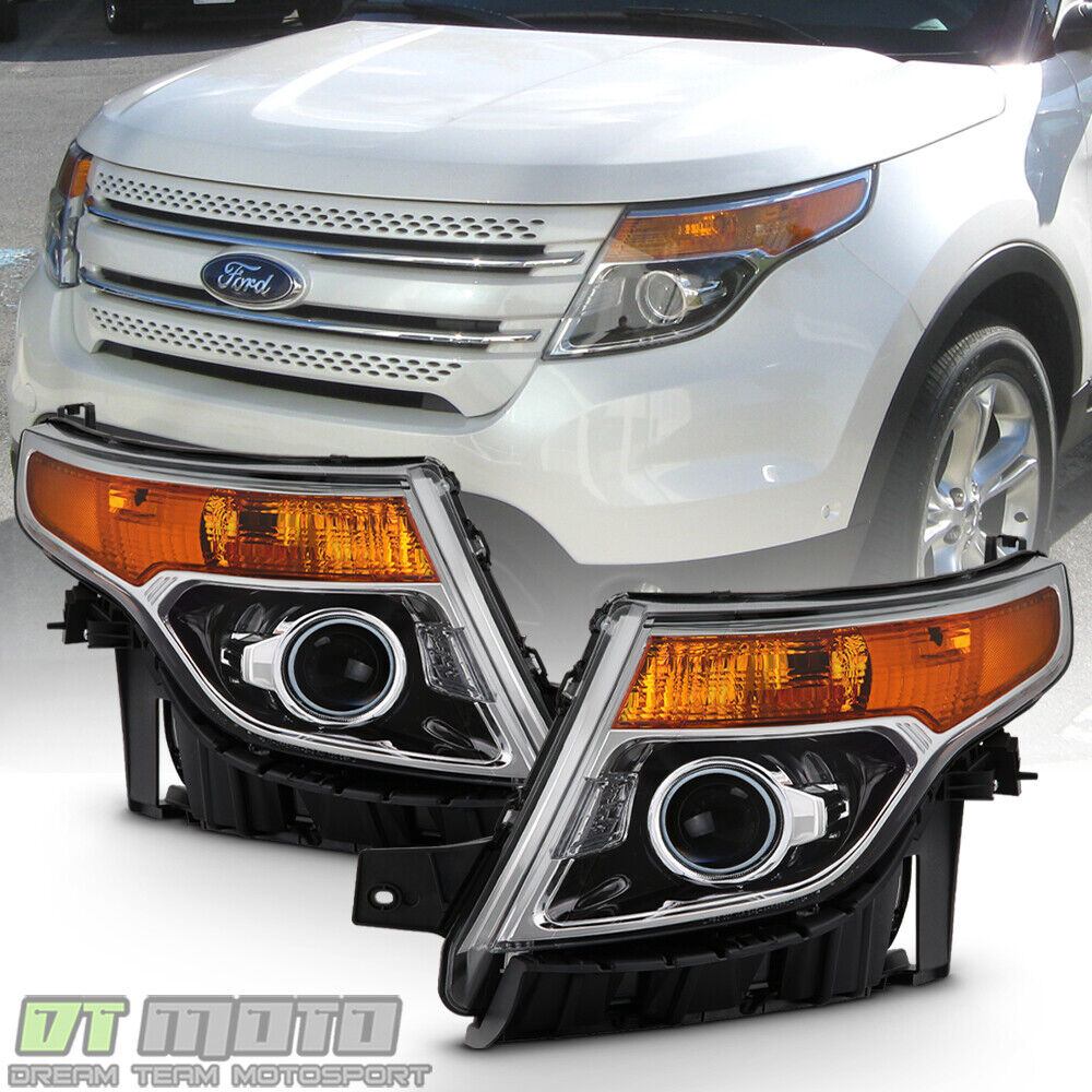 2011 2012 2013 2014 2015 Ford Explorer Halogen Headlights Headlamps Left+Right