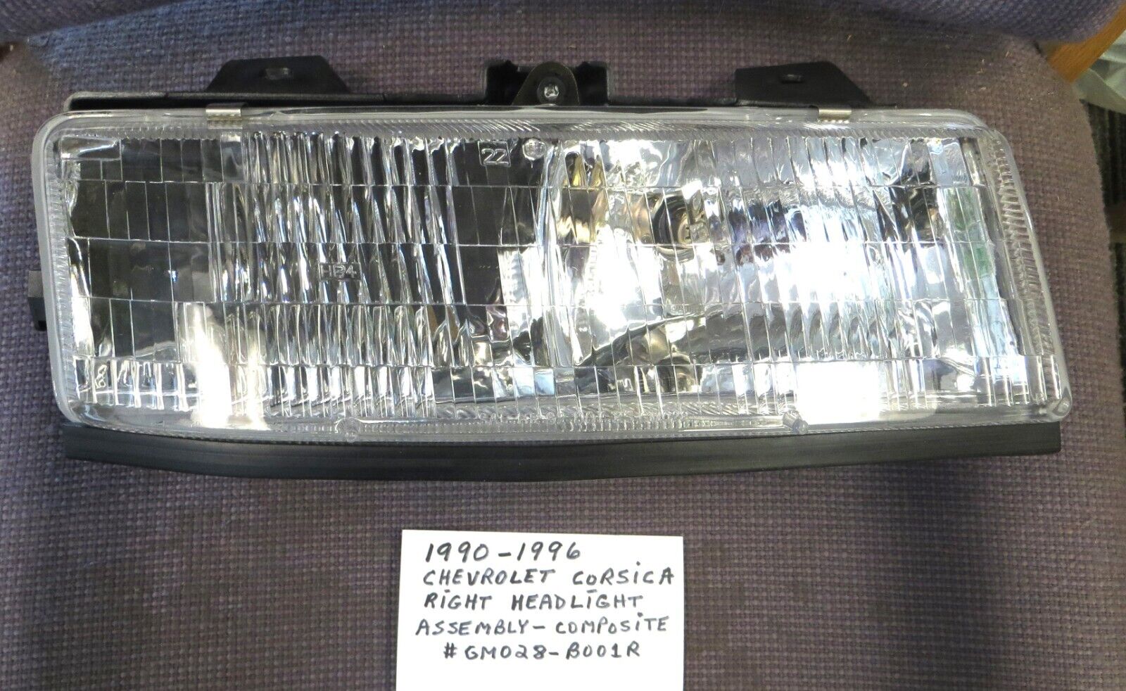NEW  1990-1996 Chevrolet Corsica Right Passenger Side Headlight Assembly