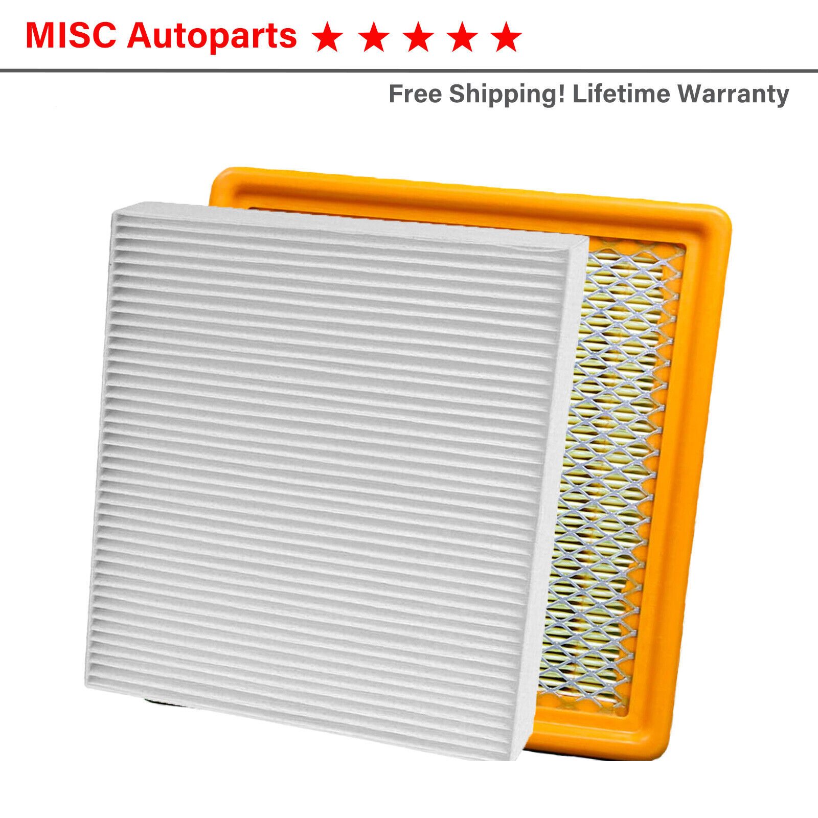 Engine & Cabin Air Filter for 2014-2016 CADILLAC ELR 1.4L A6169 FC36154C