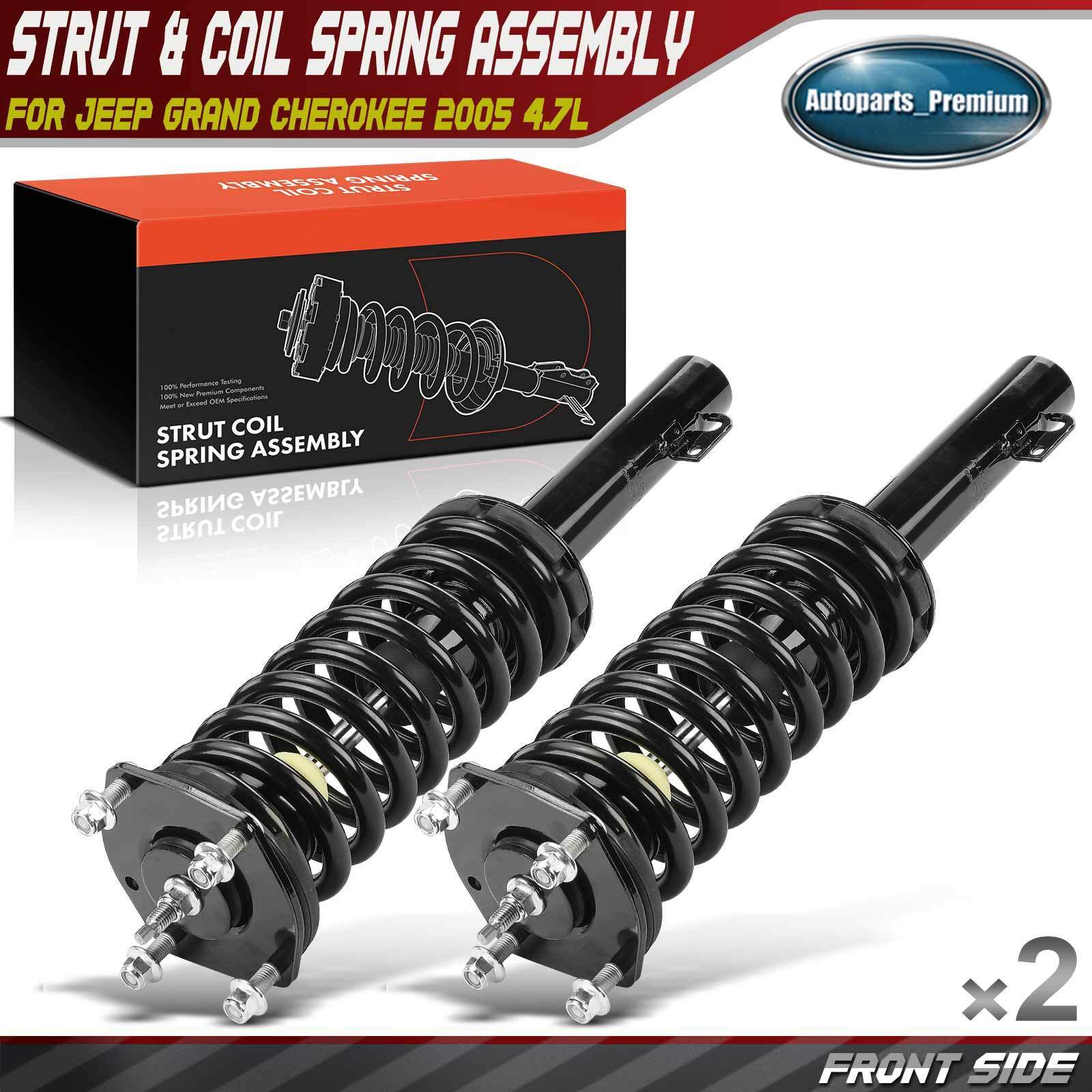 Front L & R Complete Strut & Coil Spring Assembly for Jeep Grand Cherokee 2005