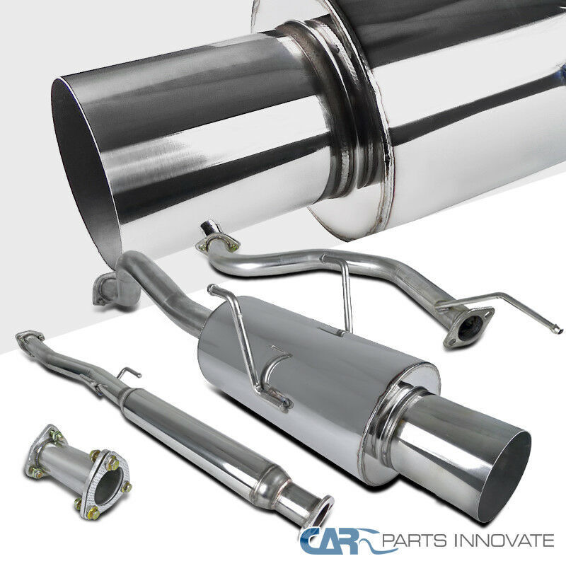 Fits 94-01 Acura Integra GSR Polished S/S Racing Catback Exhaust Muffler System
