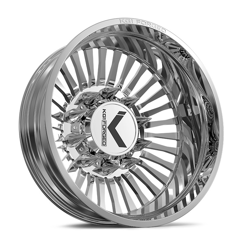 24x8.25 KG1 Forged KD051 Vegas Polished DUALLY REAR Wheel 10x285 (145mm)