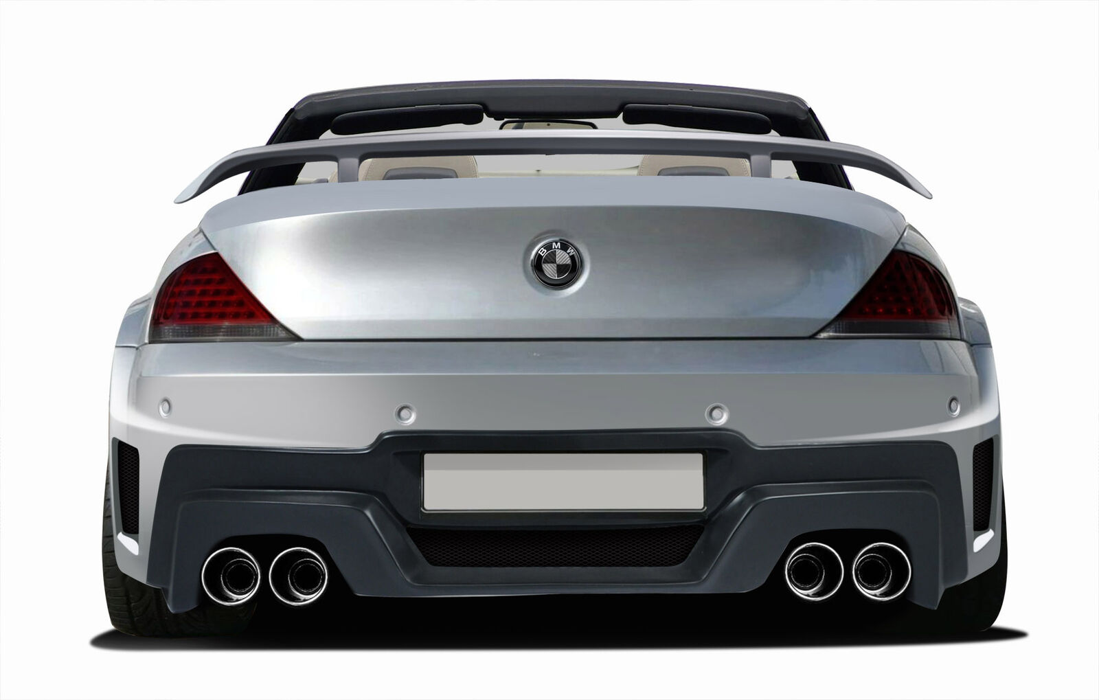 04-10 BMW 6 Series Convertble AF2 Aero Function Rear Wide Body Kit Bumper 109267