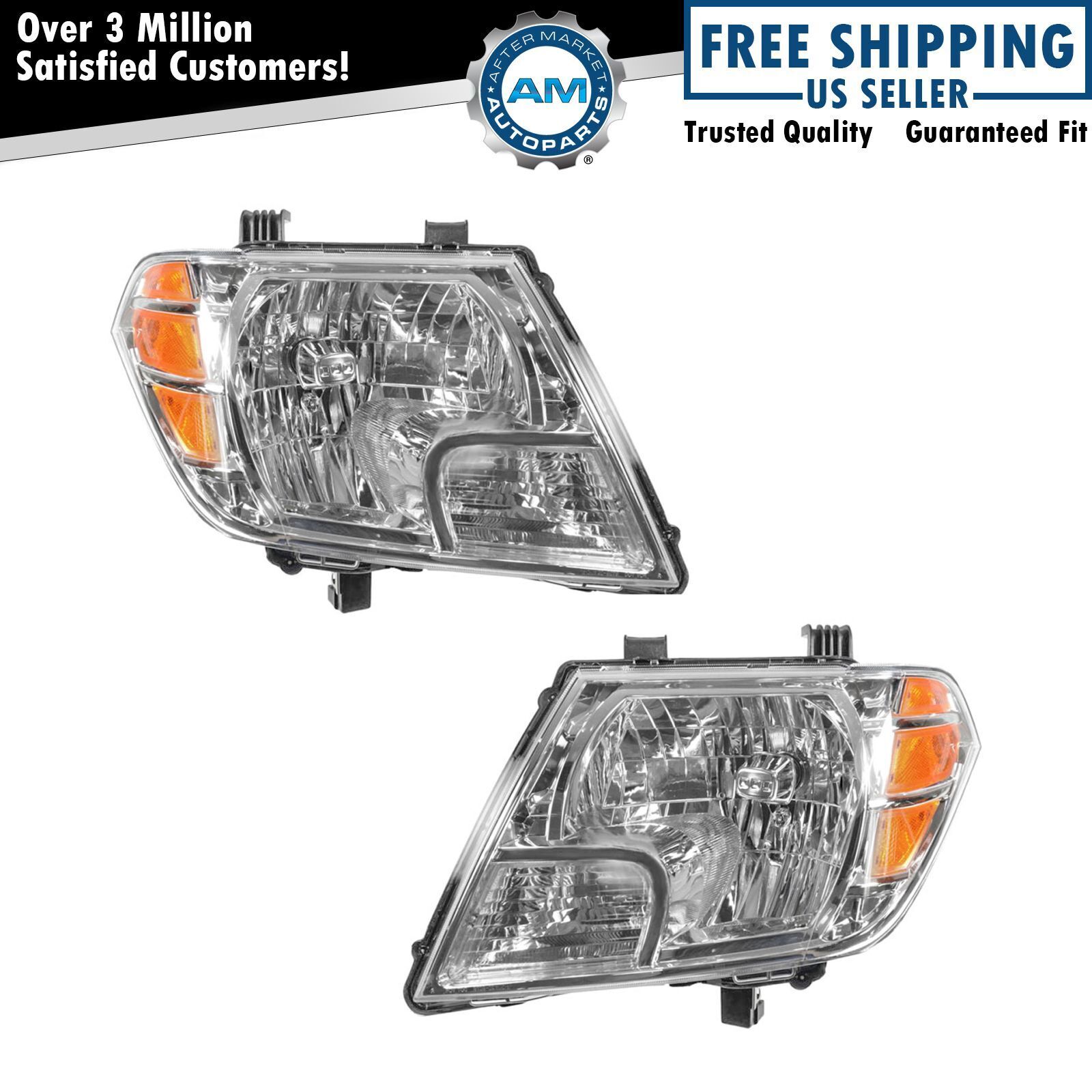 Headlight Set Left & Right For 2009-2021 Nissan Frontier NI2502188 NI2503188