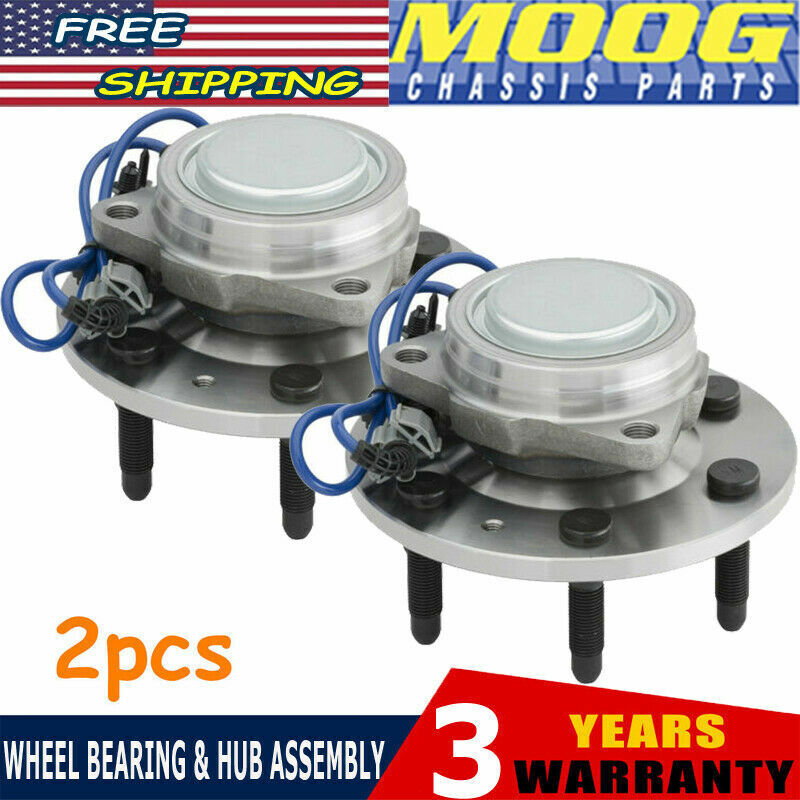 MOOG Front Wheel Bearing Hub for Silverado 2500 Sierra YUKON XL 2500 4x4 2Pcs