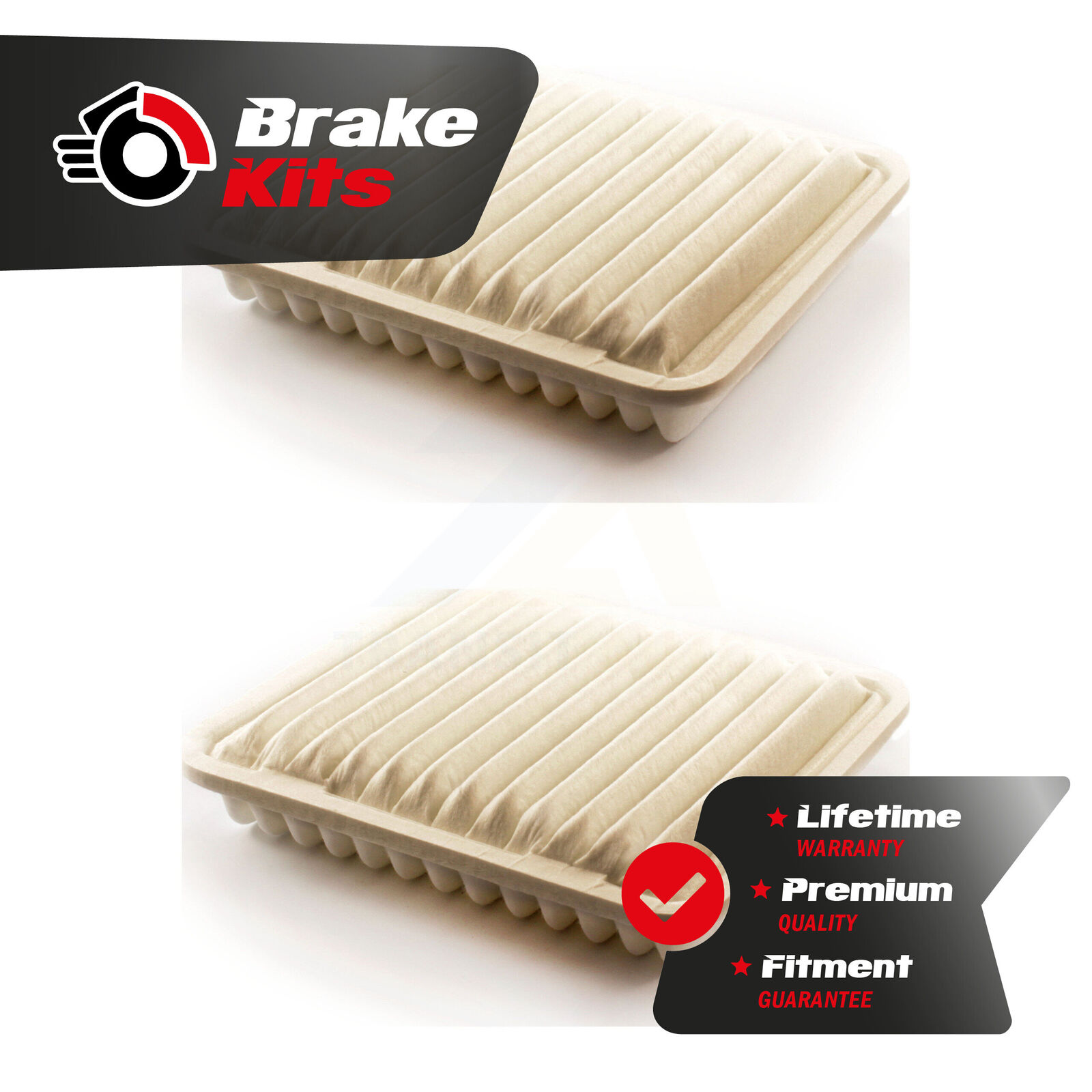 Air Filter (2 Pack) For 2004-2012 Mitsubishi Galant 2006-2012 Eclipse