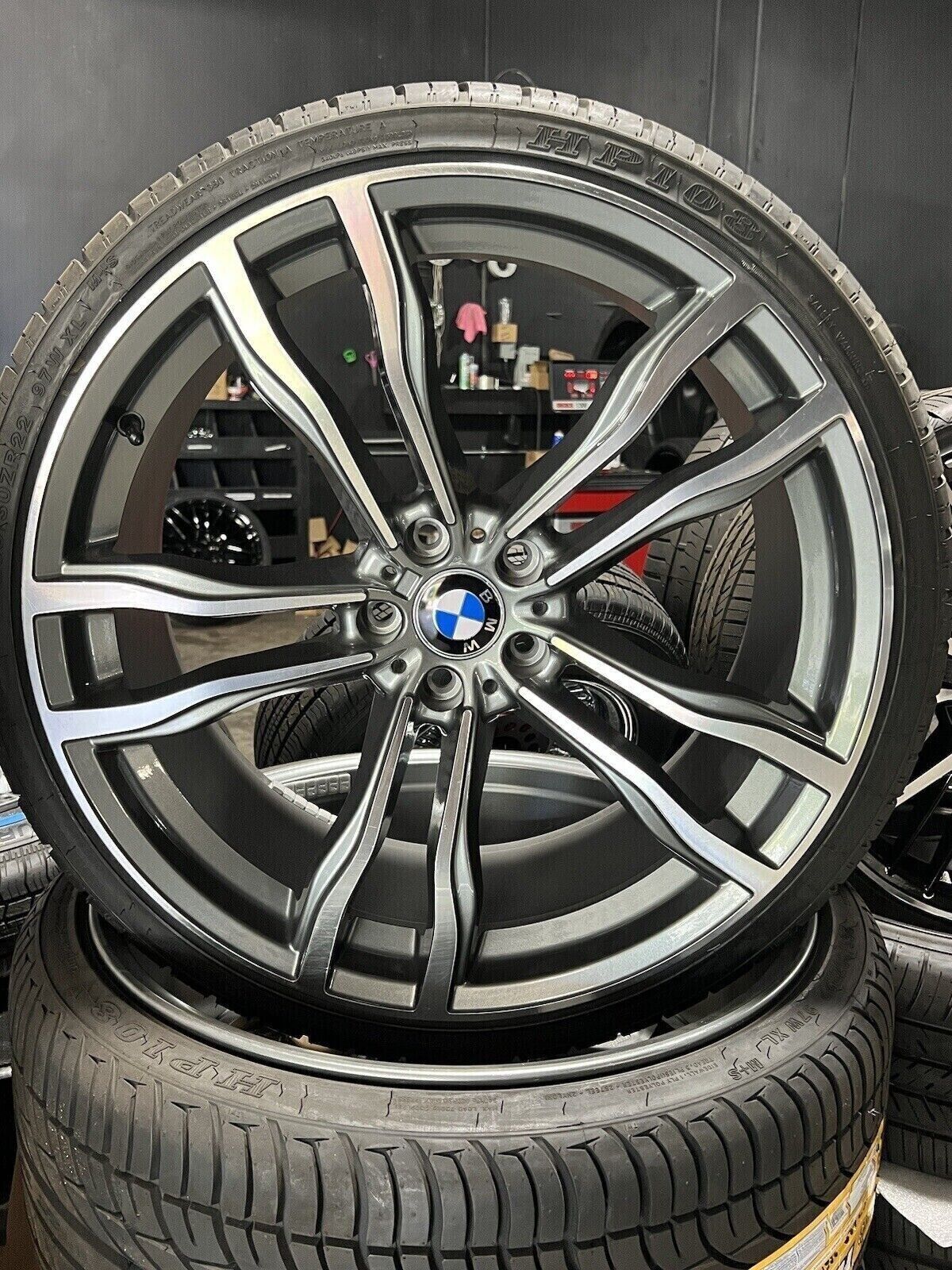 Set 4 BMW X5M X6M Wheels 22 Inch X5 X6 5x112 W/ Tires 2019-2024