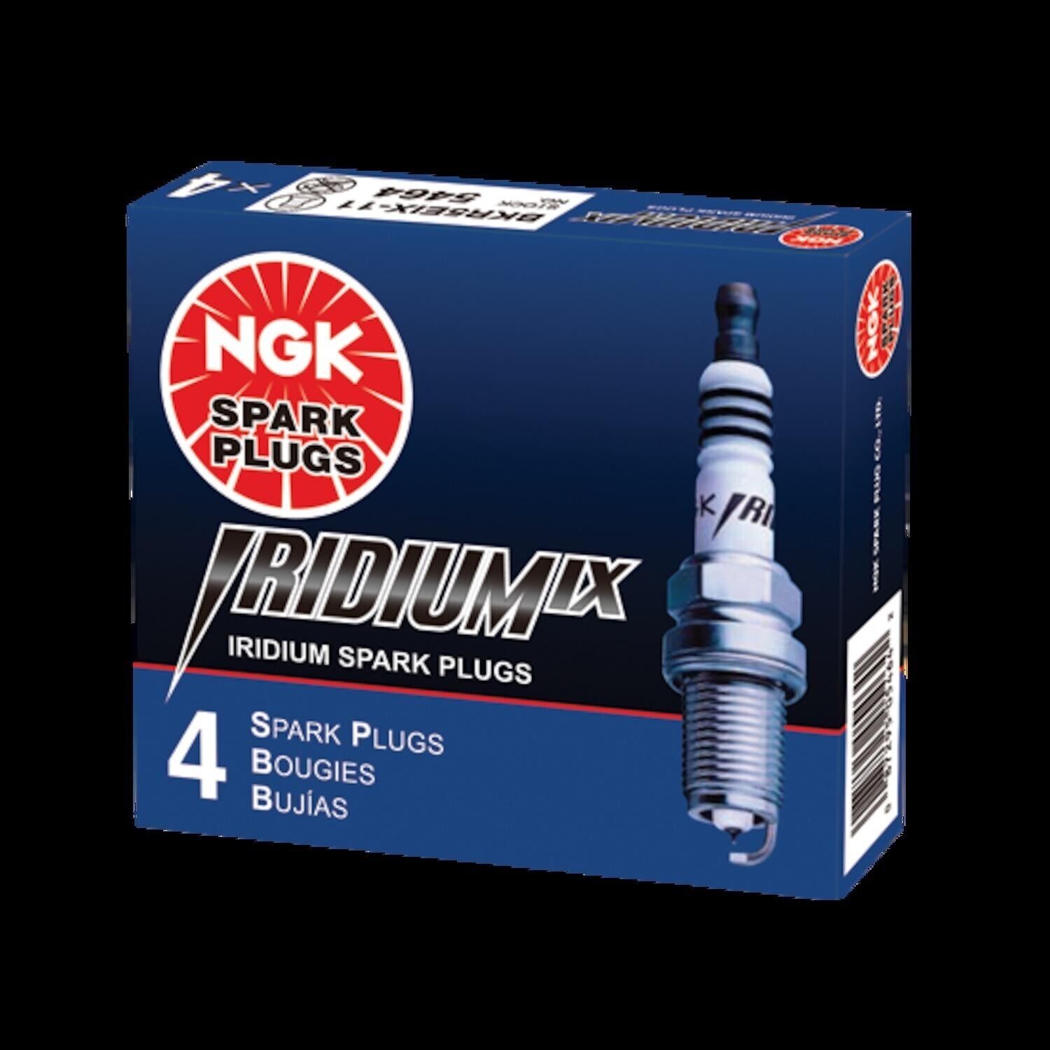 Set of 4 NEW Genuine NGK 6418 Iridium IX Spark Plugs BKR6EIX