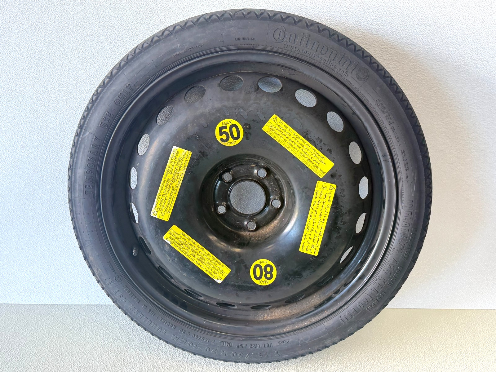 2012-2018 Audi A7 A6 S6 S7 C7 Emergency Spare Tire Wheel Donut Rim 20