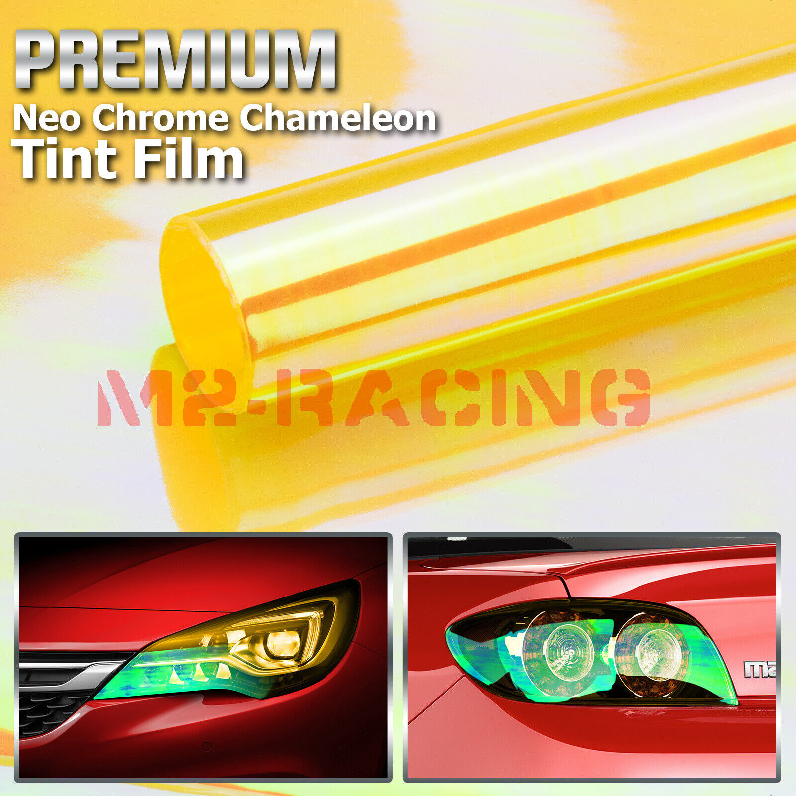 *Galaxy Chameleon Neo Chrome Color Headlight Taillight Fog Light Vinyl Tint Film