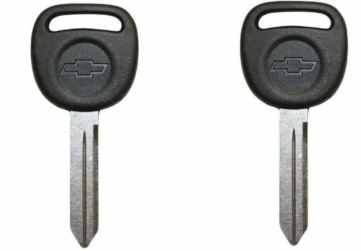 2 New OEM Ignition Bow Tie Key Uncut Blade Blank For GM Chevy Truck Van