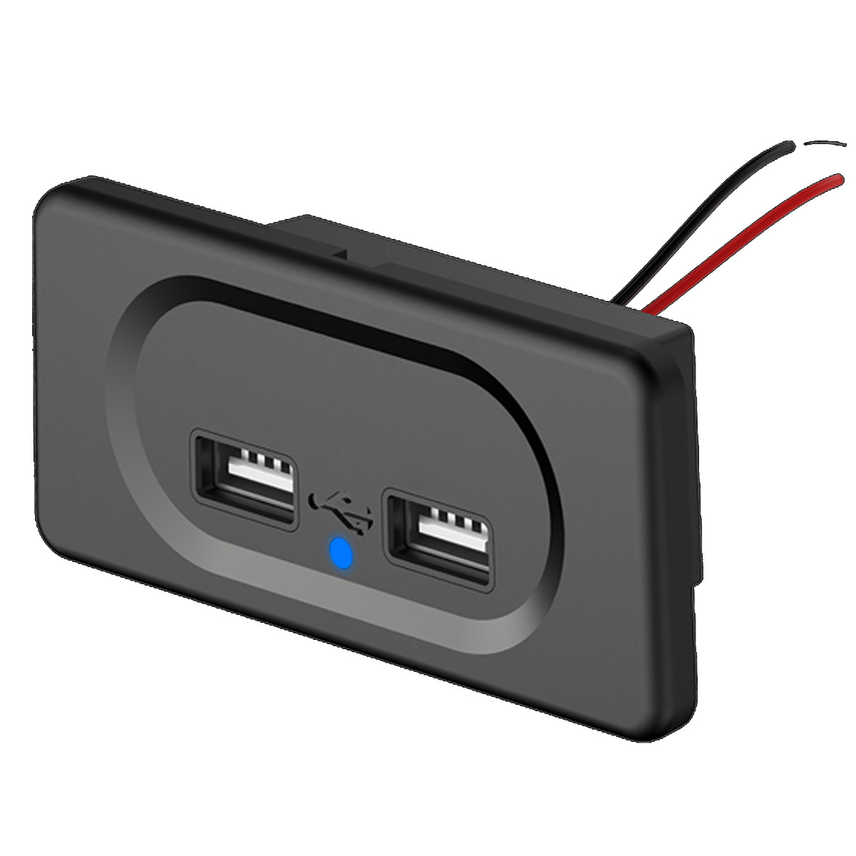 12V Dual USB Car Charger Ports Power Adapter LED Cigarette Socket Fast Charging