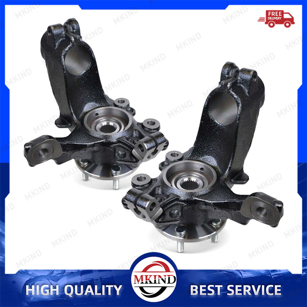 2x Front Wheel Hub Bearing Steering Knuckle Assembly For Ford Focus 2012-18 2.0L