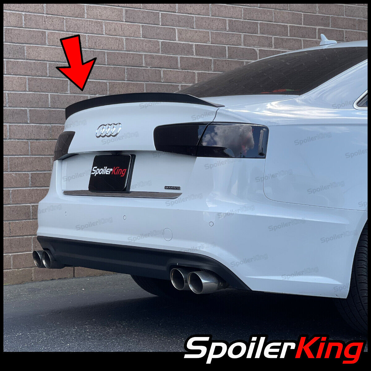 SpoilerKing Rear Trunk Spoiler Duckbill (Fits: Audi A6 / S6 2012-2018) 284P