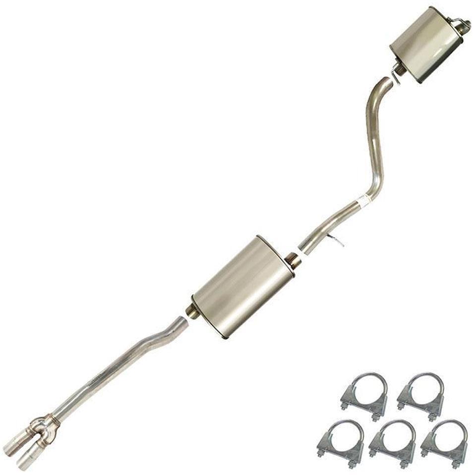 Resonator Muffler Exhaust System  compatible with : 05-2008 Magnum 2.7L 3.5L