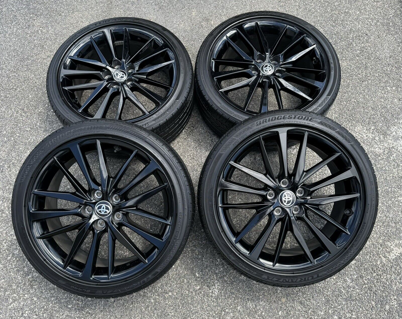 2023 Toyota Camry Avalon 19” Black Wheels Rims Tires 235/40/19 OEM 5x114.3 2022