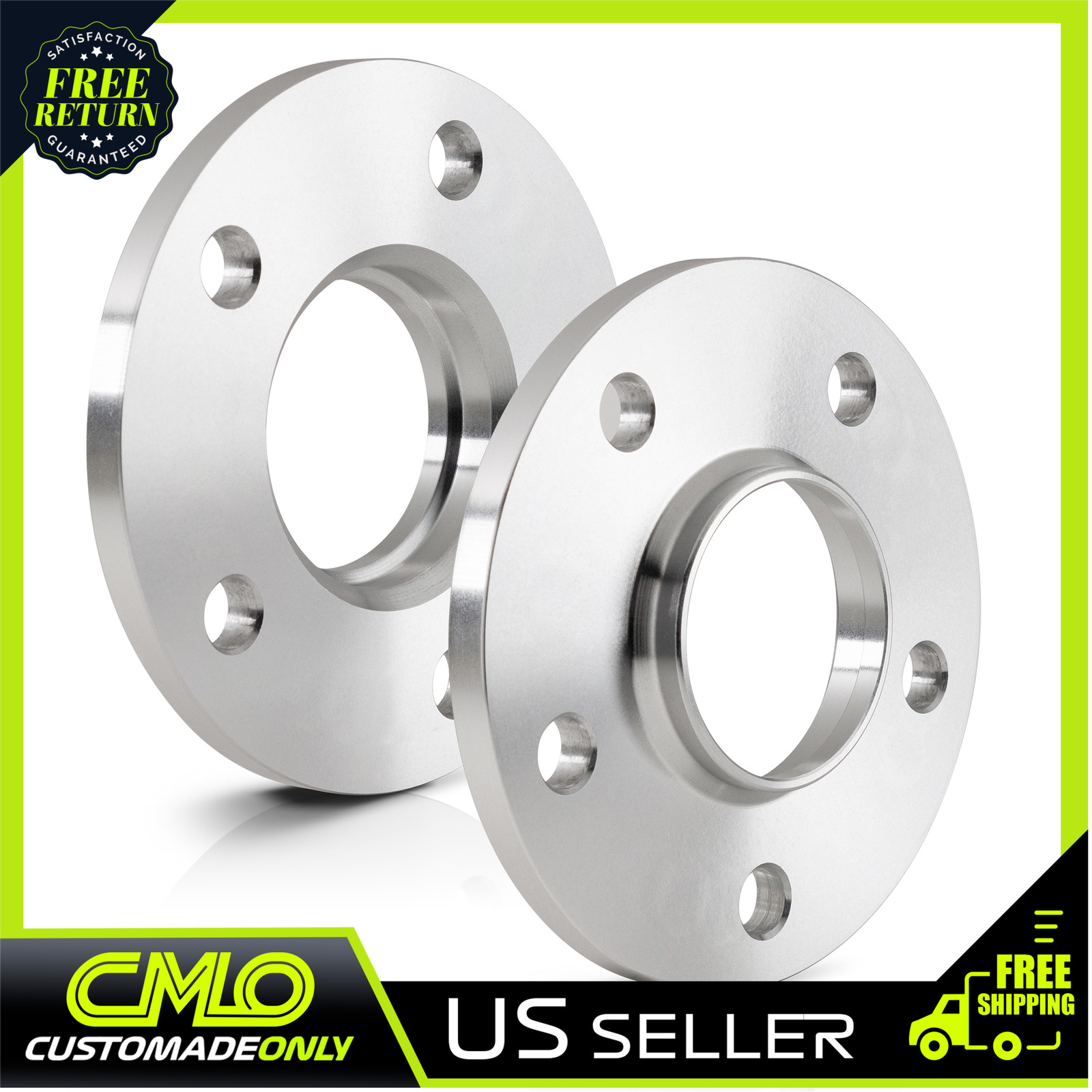 2Pc 10mm Hubcentric Wheel Spacers | 5x112 to 5x112 | 57.1 Hub to 66.56 Wheel |