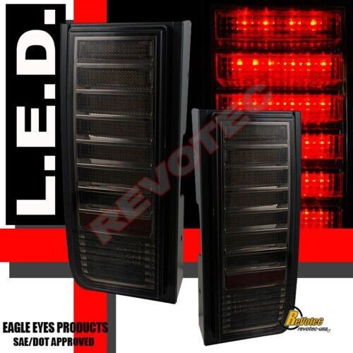 2003-2009 Hummer H2 SUV LED Tail Lights Lamps All Smoke 1 Pair 