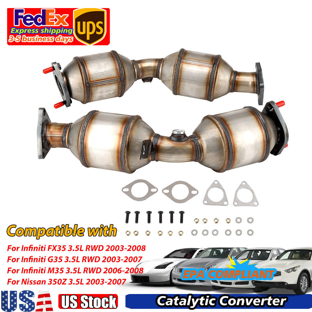 Catalytic Converter Set For Infiniti Fx35 03-08/ G35 03-07/ M35 06-08 Left&Right