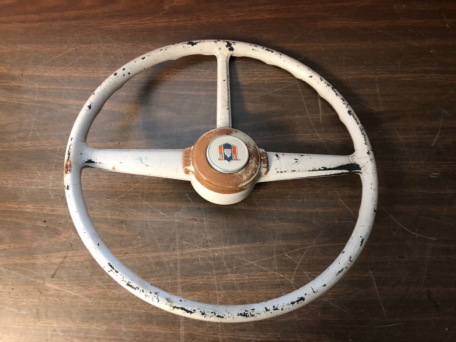 1952 1953 PLYMOUTH CONCORD STEERING WHEEL W/ HORN BUTTON 619 