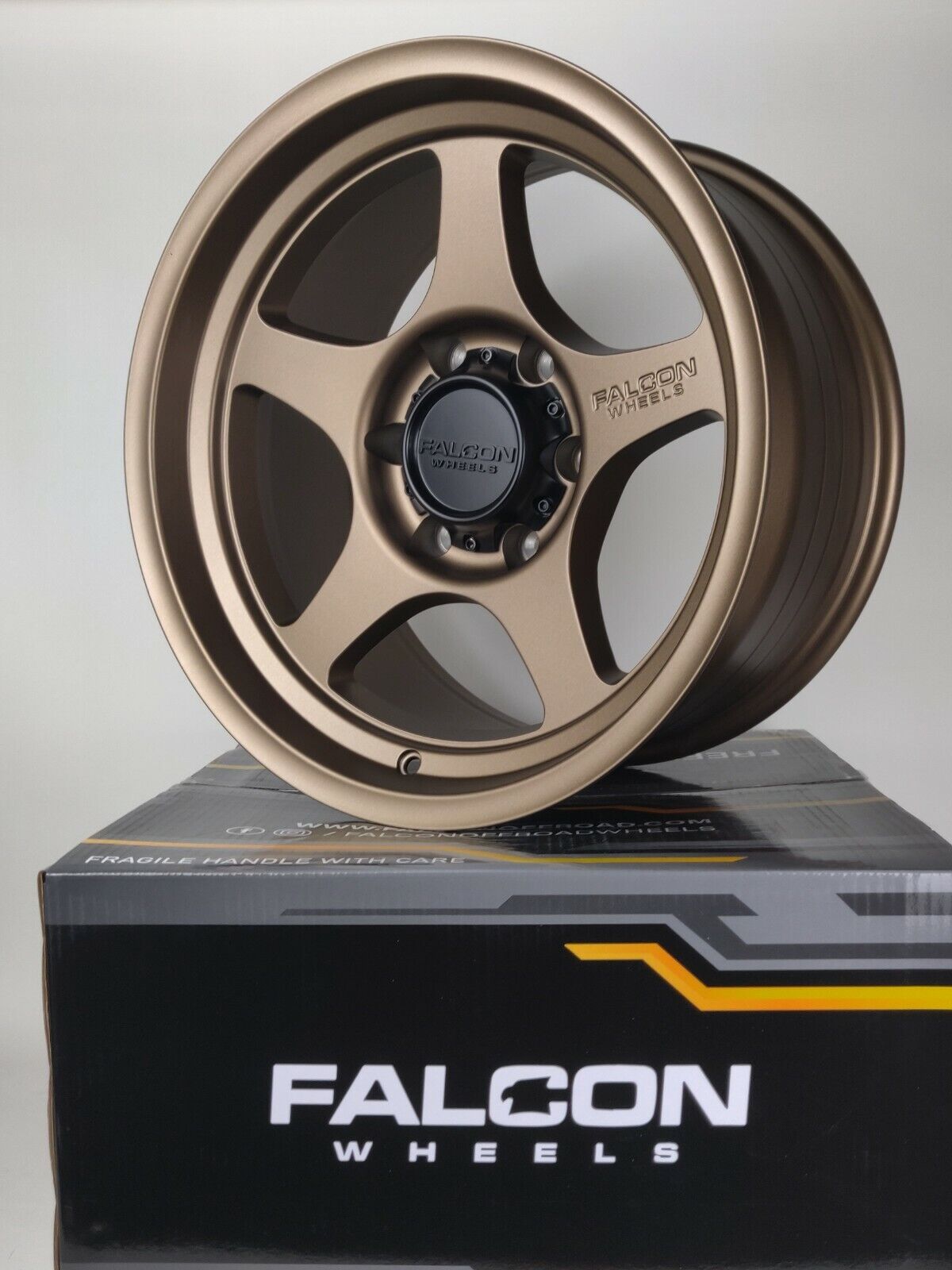 (4) Falcon T2 17x9 -12 6x139.7 / 6x5.5 Bronze Wheels Fits Toyota Tacoma