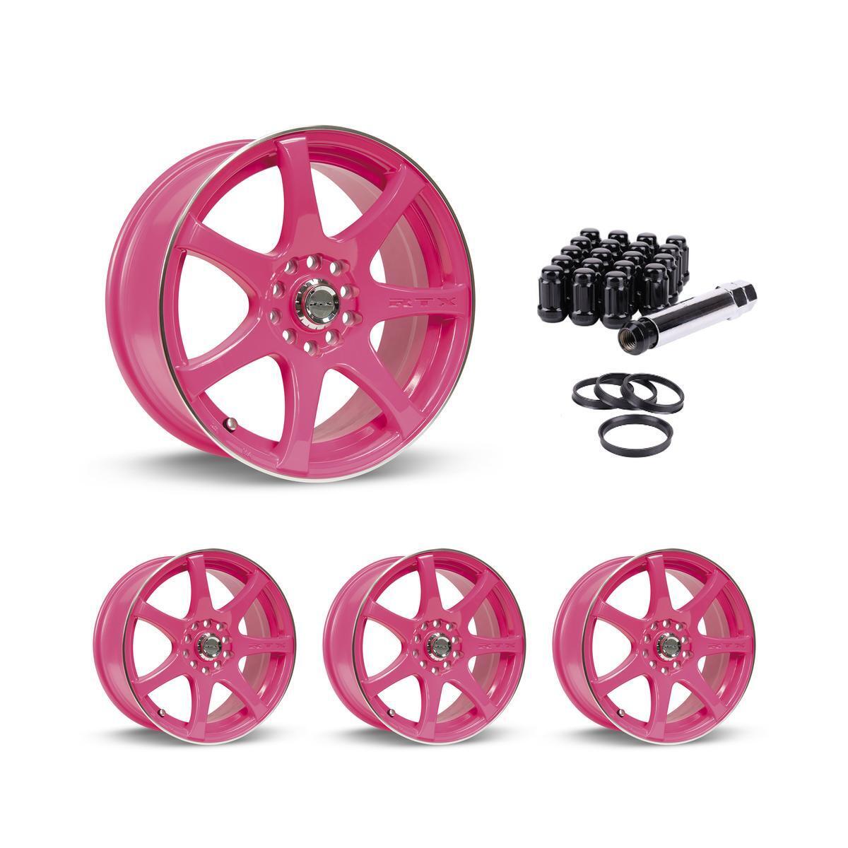 Wheel Rims Set with Black Lug Nuts Kit for 90-01 Chevrolet Lumina P814191 16 inc