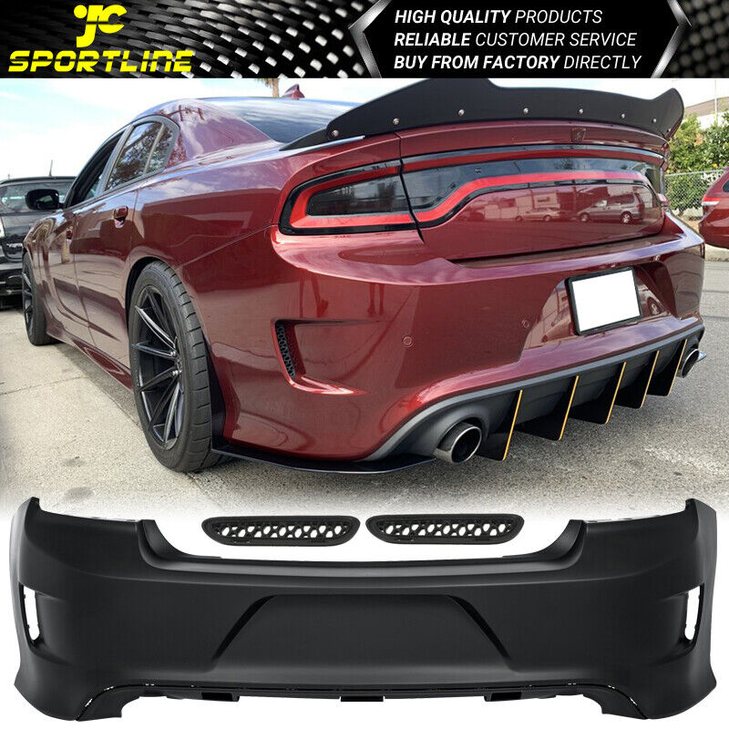 Fits 15-23 Dodge Charger Rear Bumper Cover Conversion PP Polypropylene