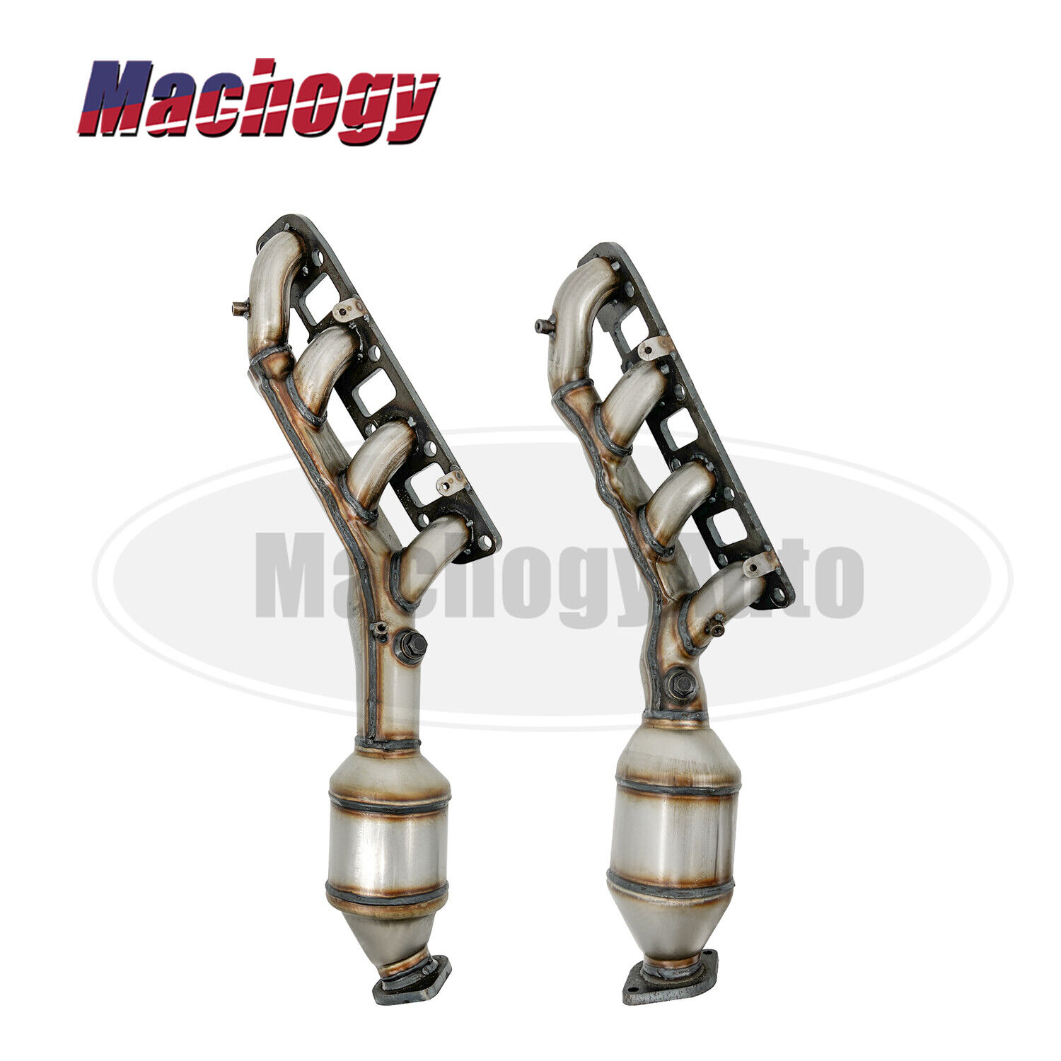Pair Exhaust Manifold Catalytic Converter Assembly For 2011-2013 Infiniti QX56
