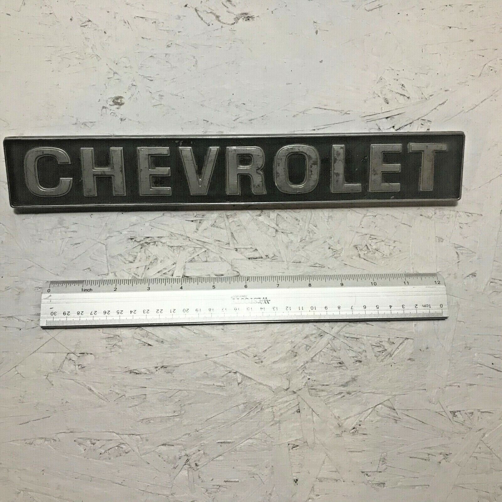 1978-1982 Chevrolet Gas G Van Rear Door Nameplate 14017479 OEM