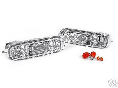 1997-1998 TOYOTA SUPRA MK.4 DEPO CRYSTAL CLEAR FRONT BUMPER SIGNAL LIGHTS NEW