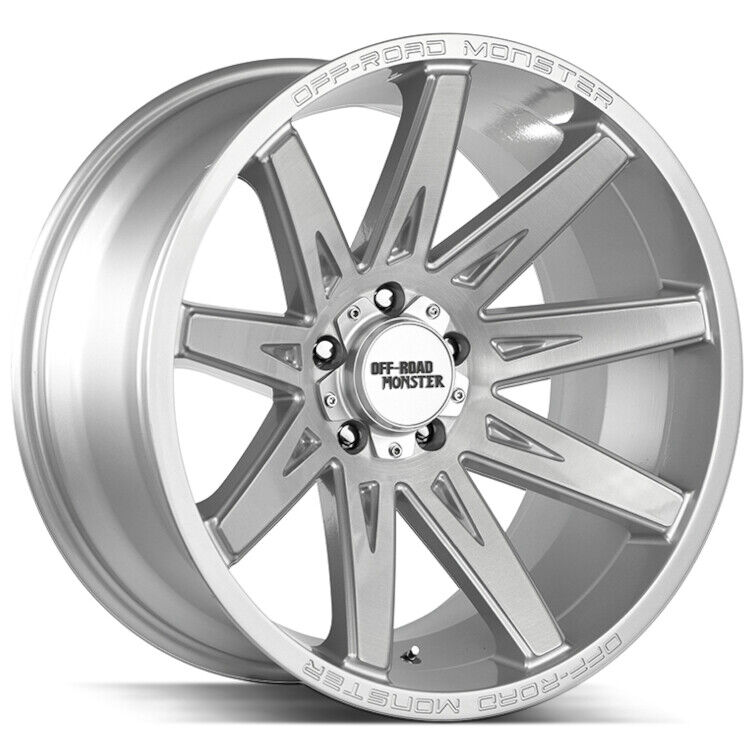 20x10 Brushed Wheel Off Road Monster M25 5x5  -19