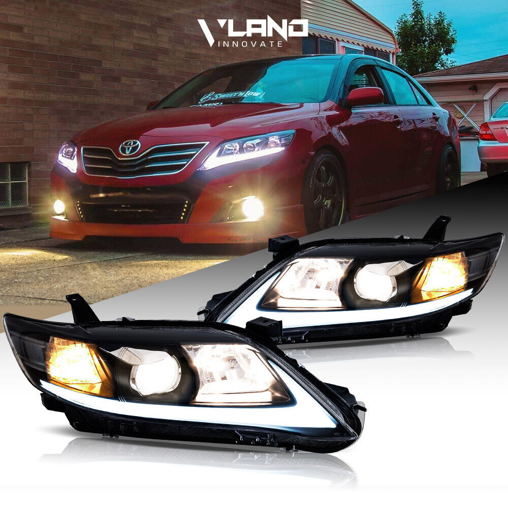 VLAND Sequential LED Headlights For Toyota Camry XLE LE SE Sedan 2010-2011