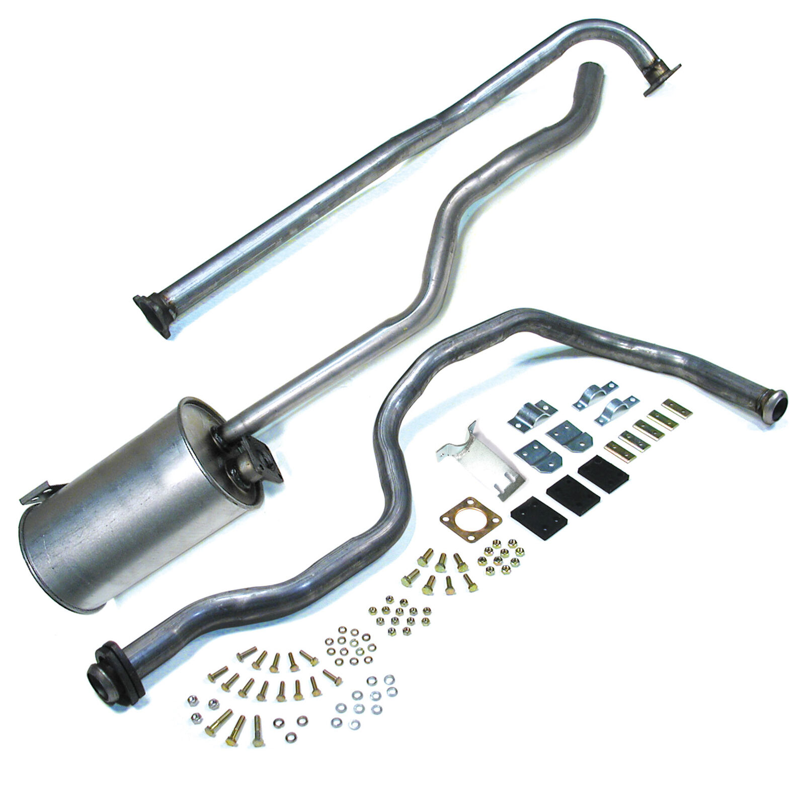 Standard Exhaust System with Muffler & Tailpipe for Land Rover Series2, 2A, & 3