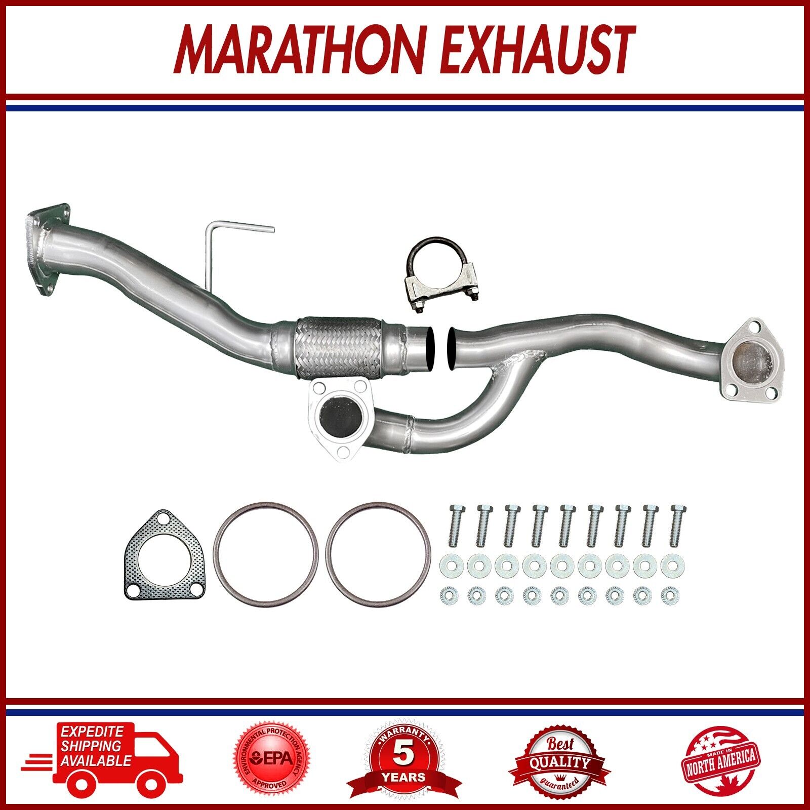 Exhaust Front Flex Pipe 2009-2014 Acura TL 3.5L Brand New Fit Fast Dispatch