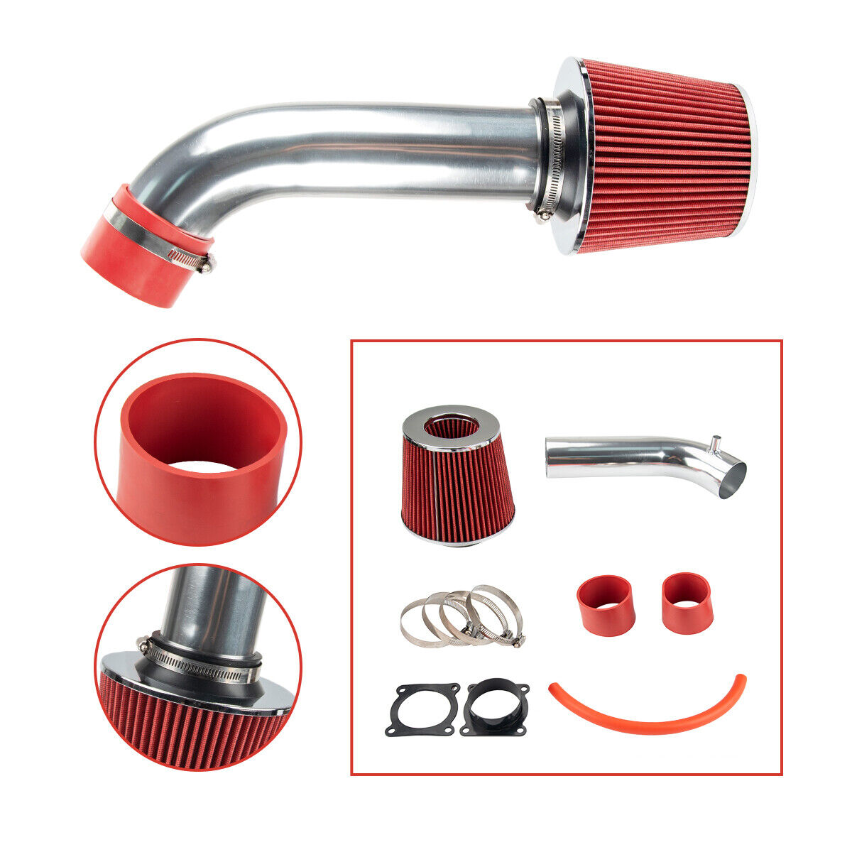 Red Performance Cold Air Intake + Filter for INFINITI G35/ FX35 3.5L V6 ENGINE