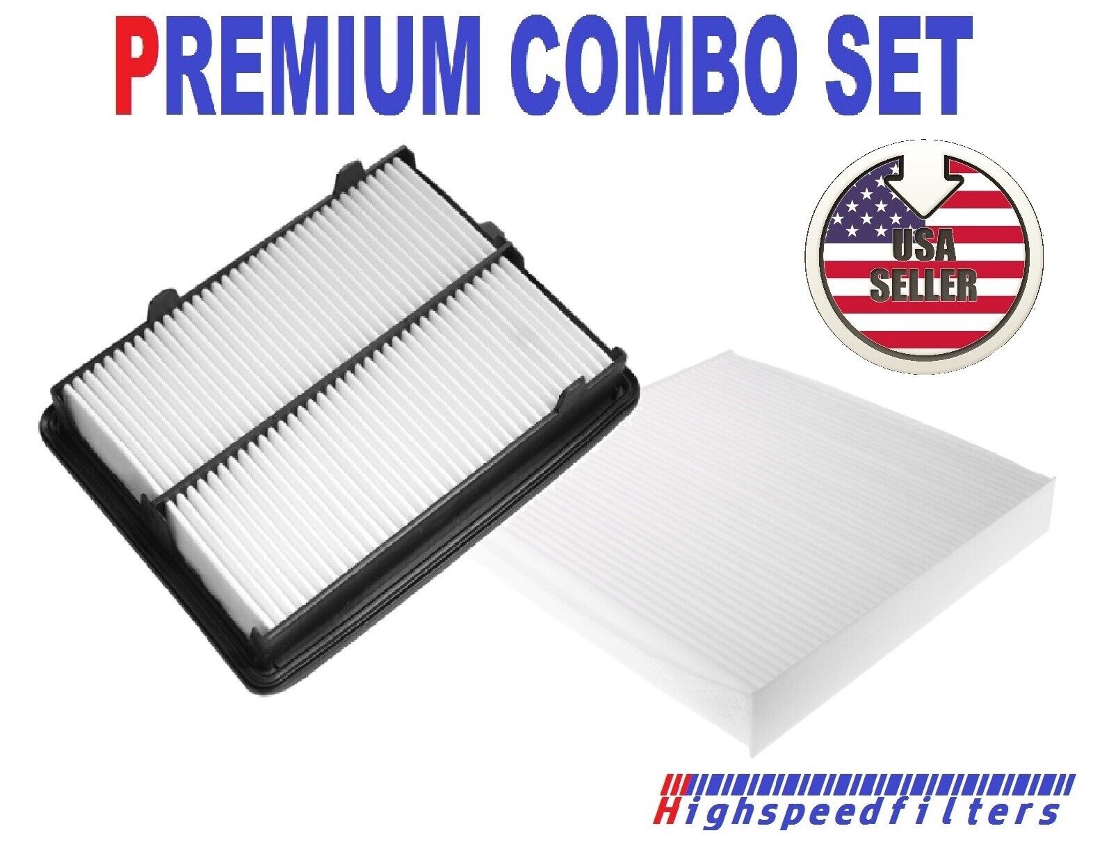 PREMIUM COMBO Engine Air Filter + Cabin Air Filter for 2019 - 2022 ACURA RDX