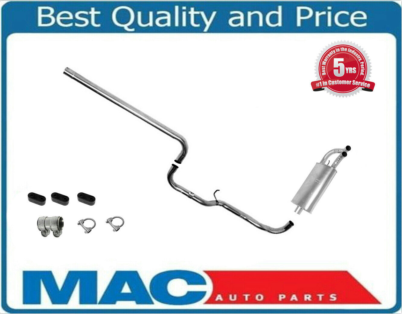 95-99 Fits Dodge Neon SOHC & DOHC Dual Outlet Muffler Exhaust Pipe System